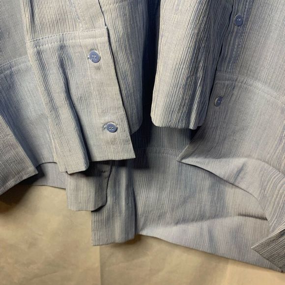 Button Down Dress Blue Size 4 - Picture 7 of 11